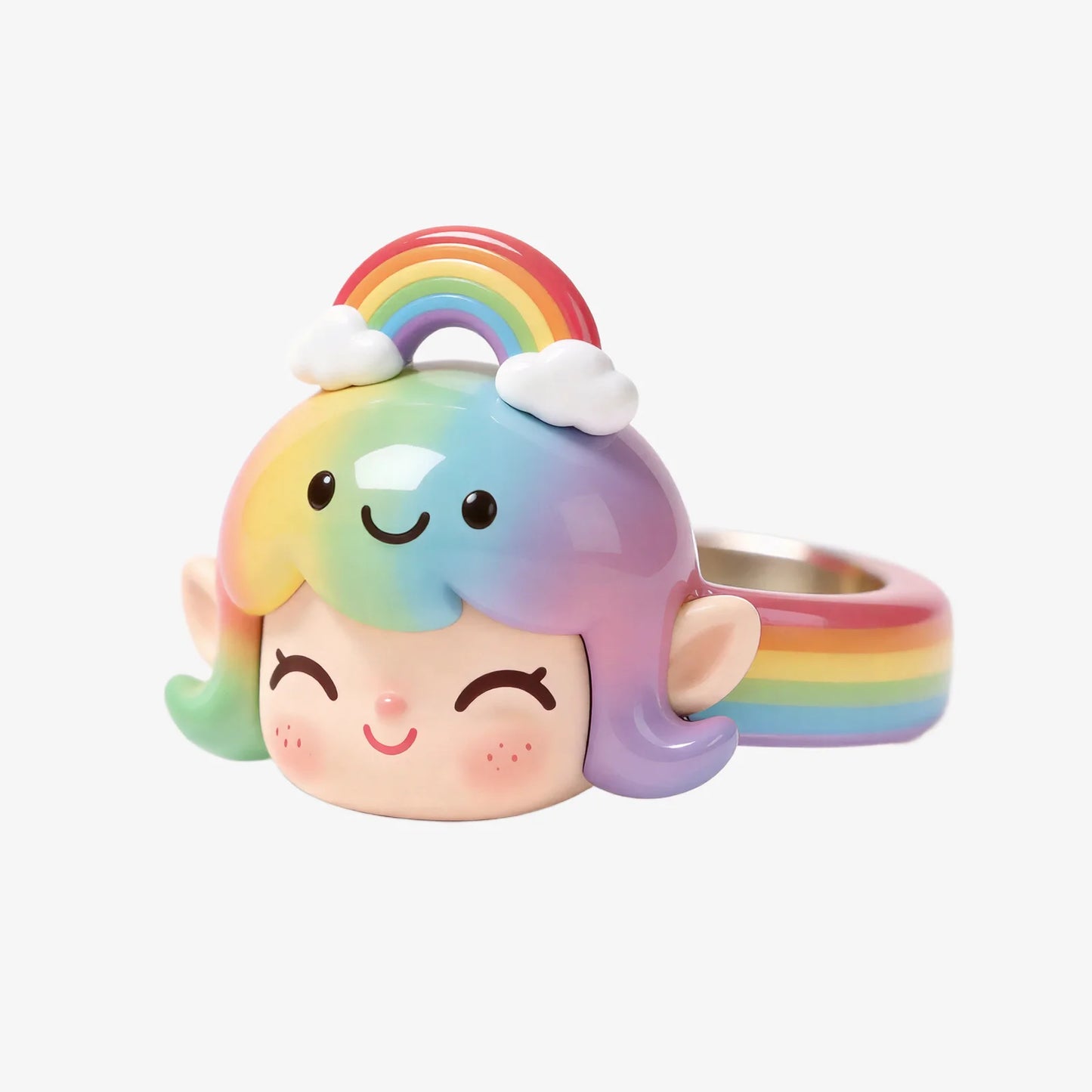 Rainbow Cute Elf Rings