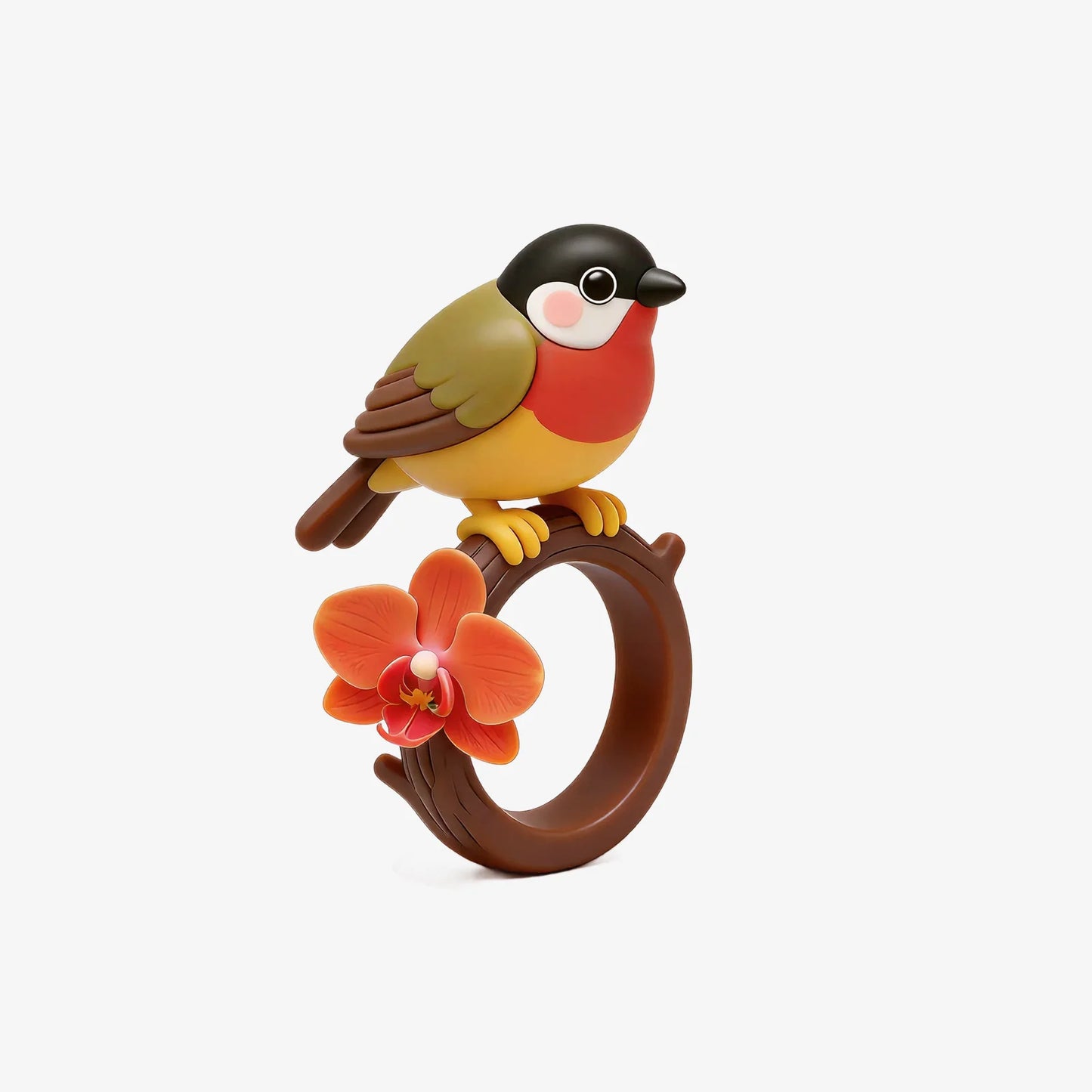 Cute Bird And Flower Rings