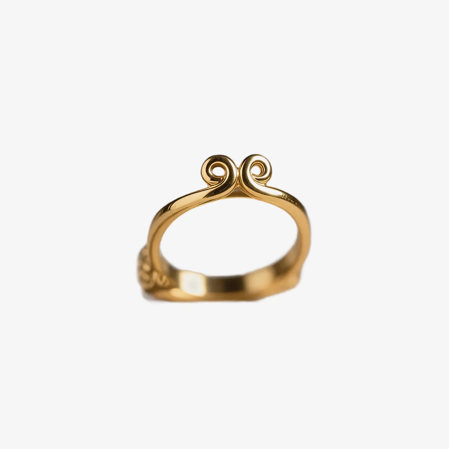 Double Spiral Shaped Rings