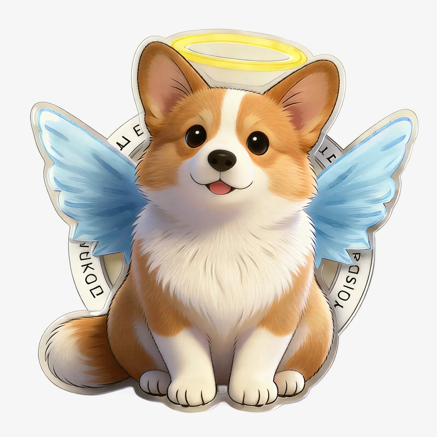 Angel Corgi Phone Grip Stand