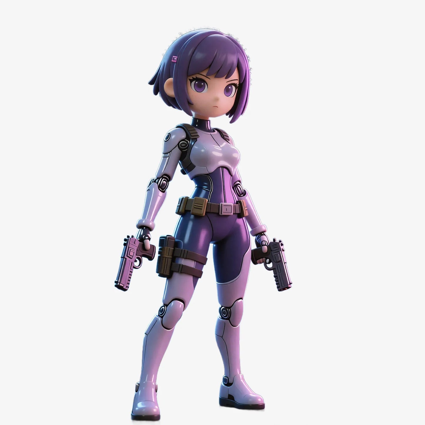 Cyber Style Girl Figurines