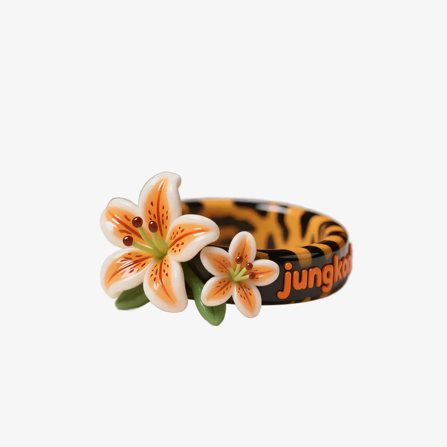 Tiger Stripe Flower Style Rings