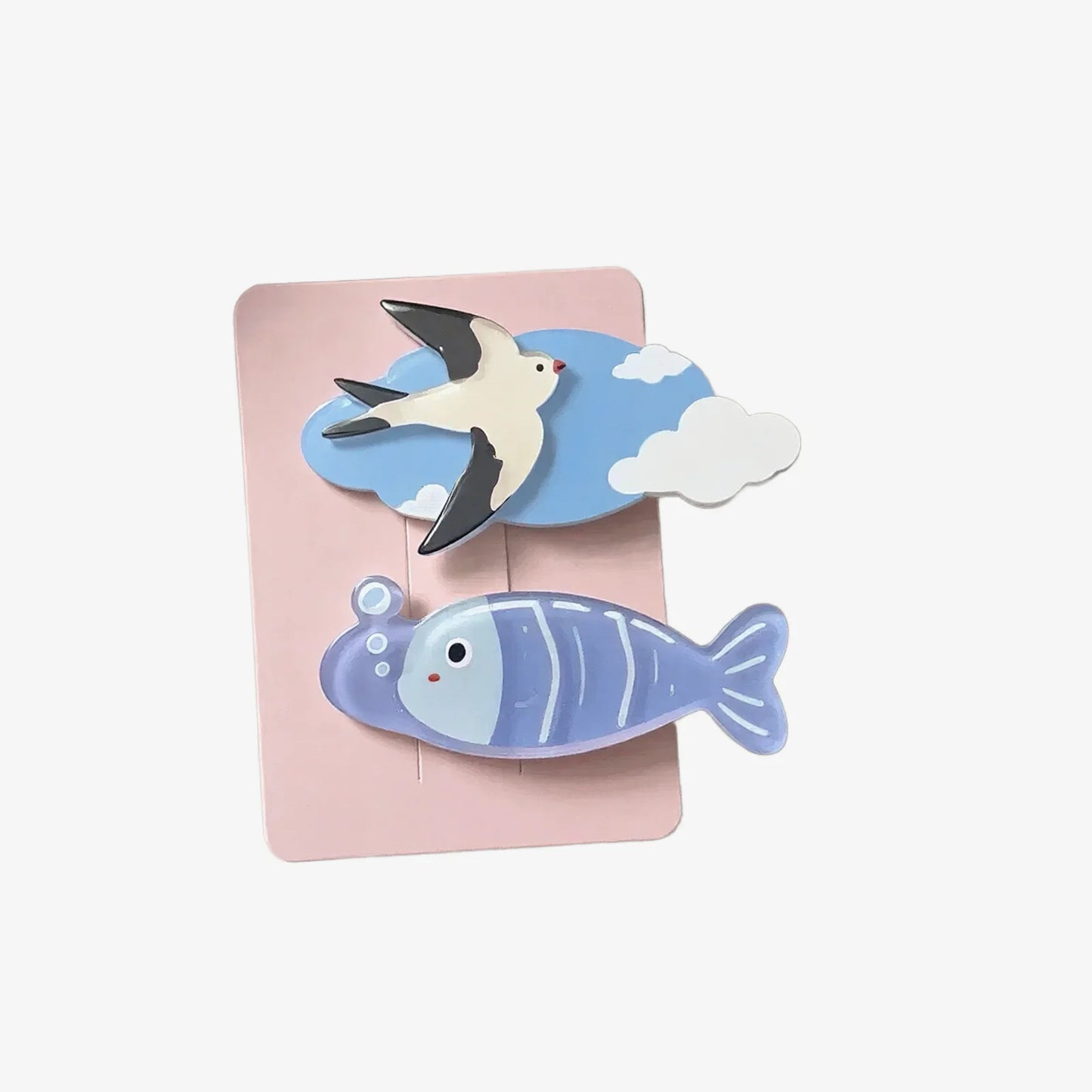 Bird Fish Hair Clip
