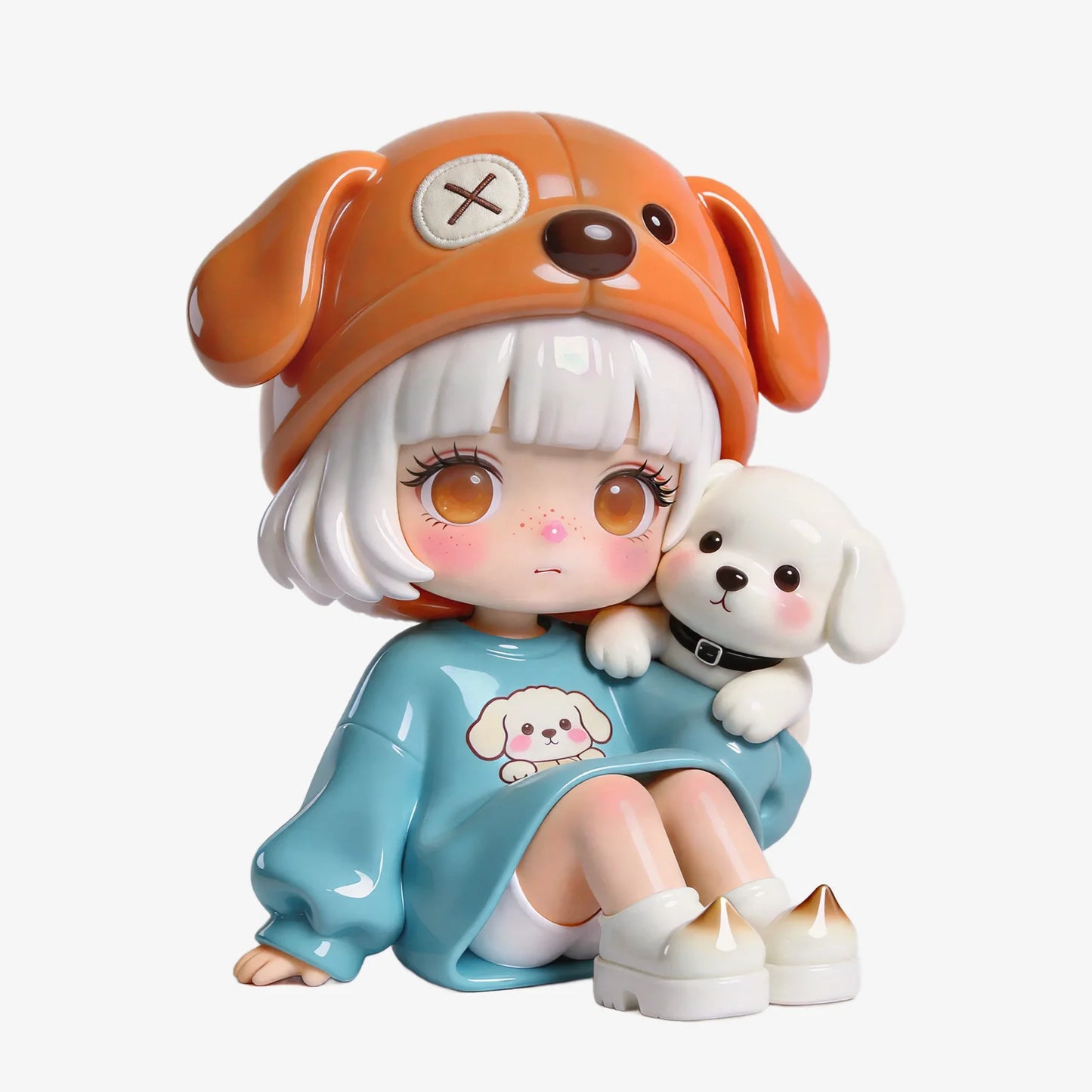 Cute Dog Girl Figurines