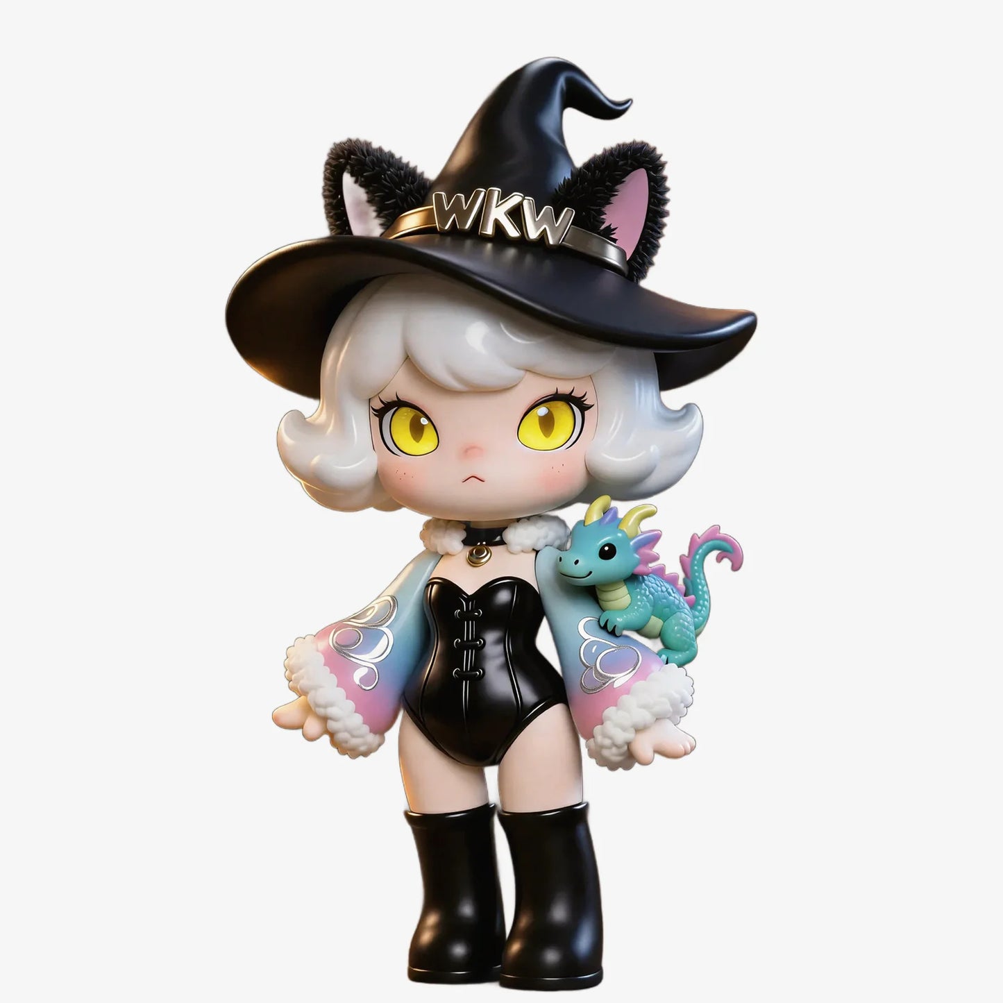 Witch & Little Dragon Figurine