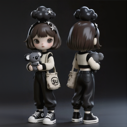 Cute Cloud Girl Figurine
