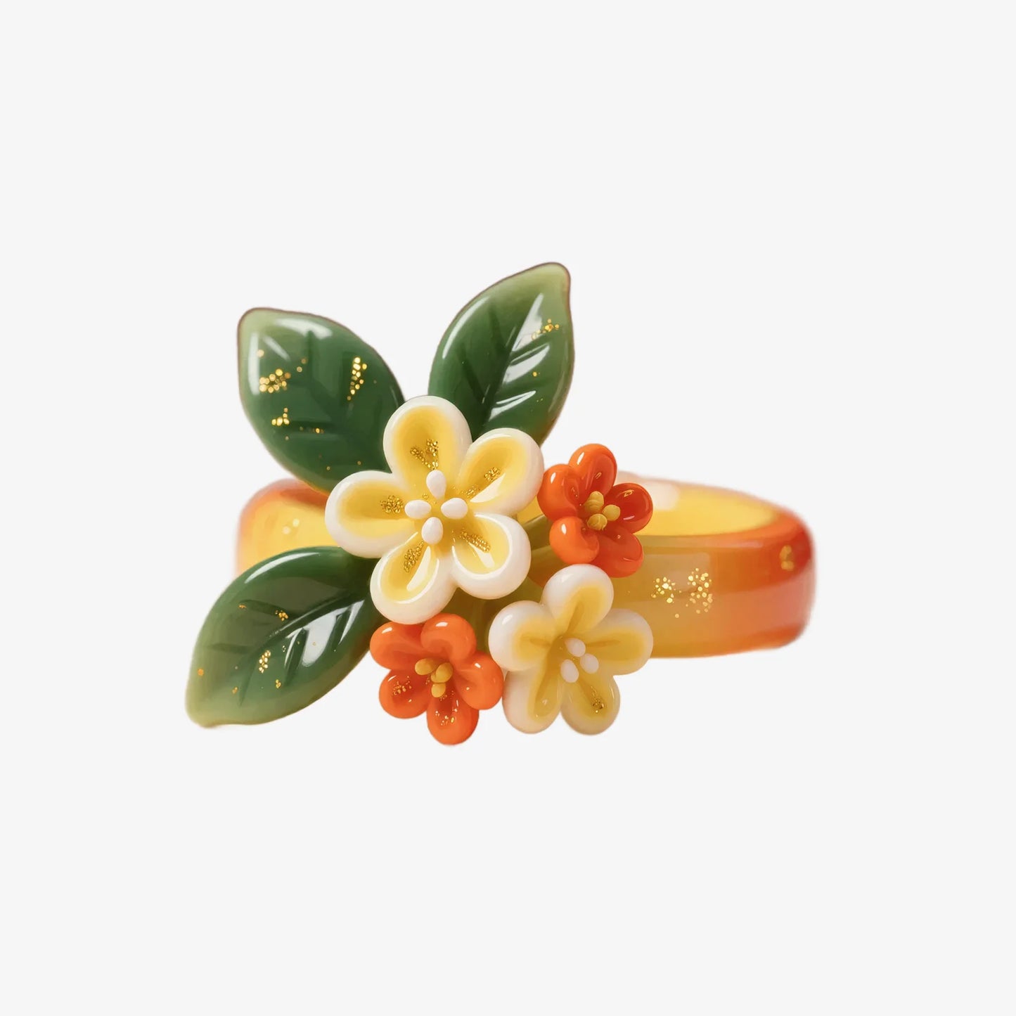 Flower & Leaf Ring
