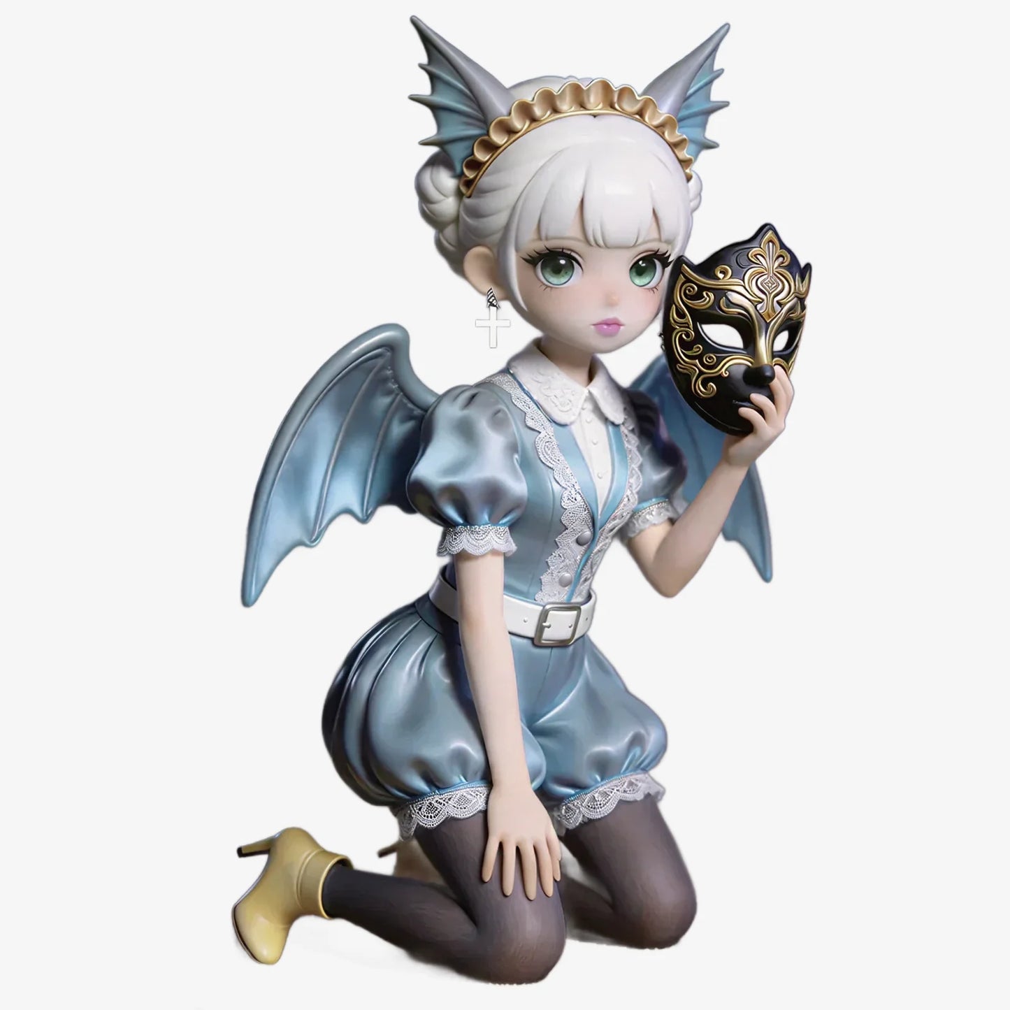 Wingsuit Mask Girl Figurine