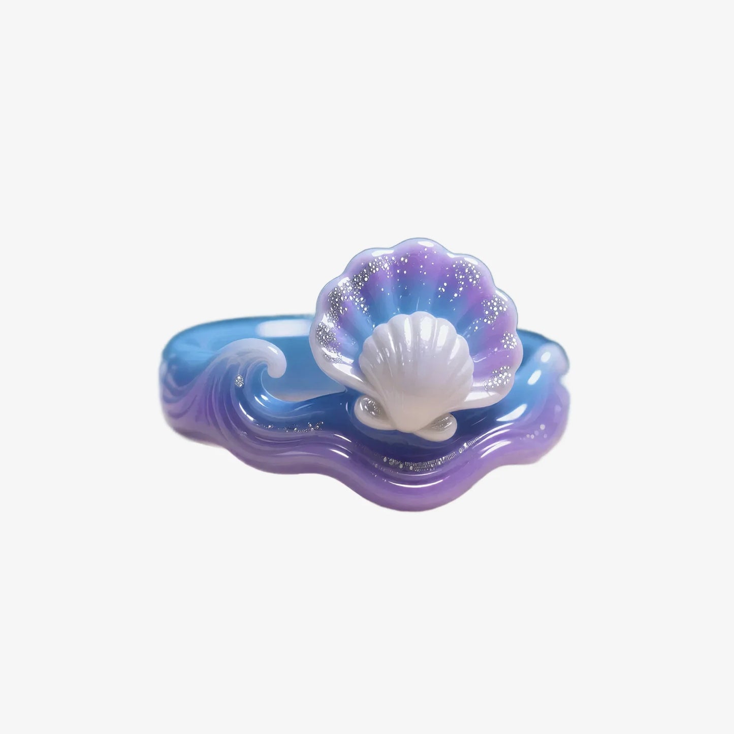Seashell And Wave Rings