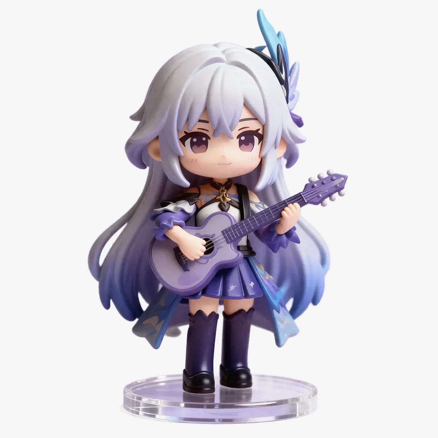 Guitar Girl Q Version Figurine
