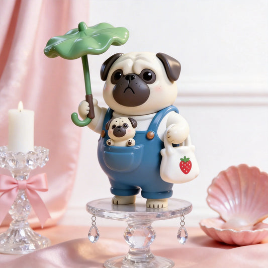Cute Pet Umbrella Shape Figurines