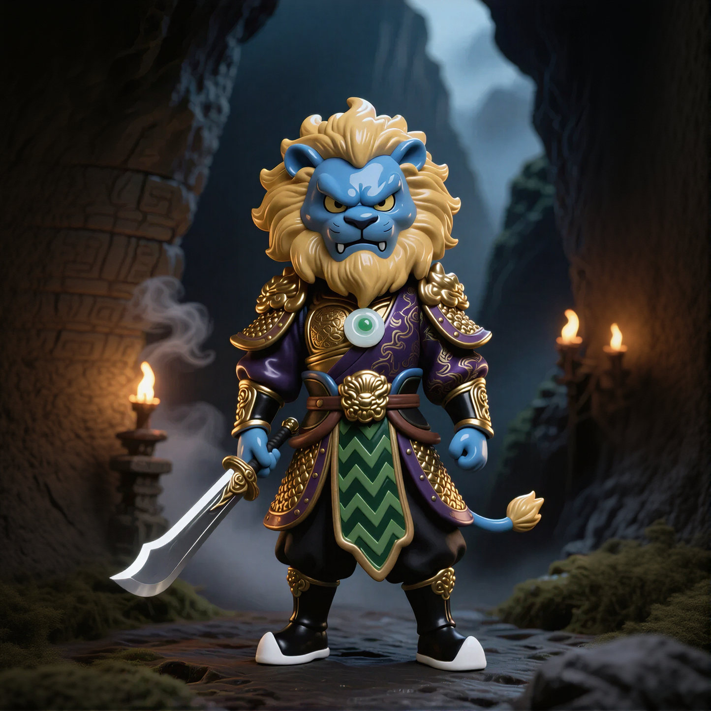 Mighty Lion General Figurine