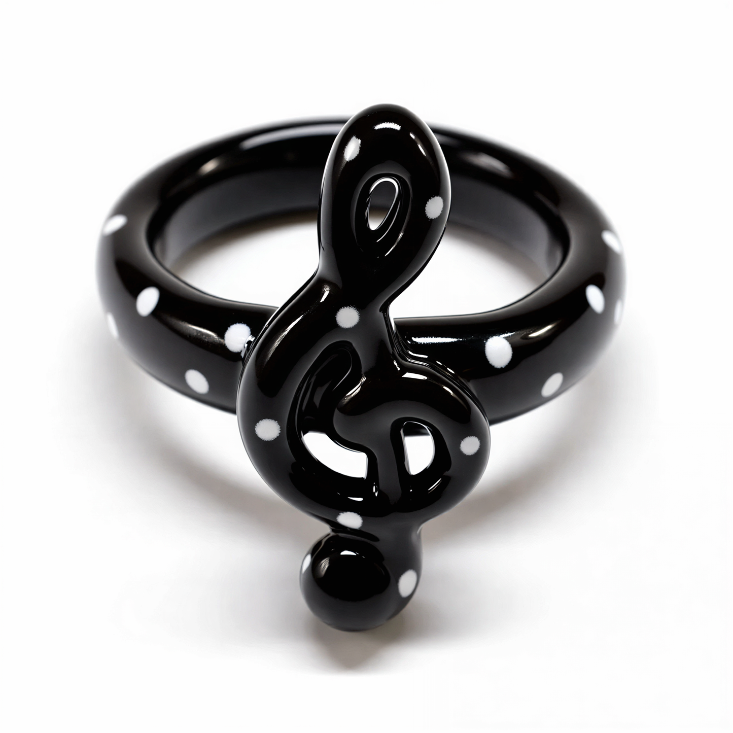 Musical Note Polka Dot Ring