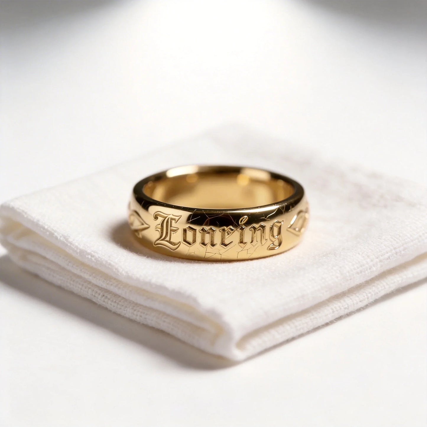 Gothic Letter Rings
