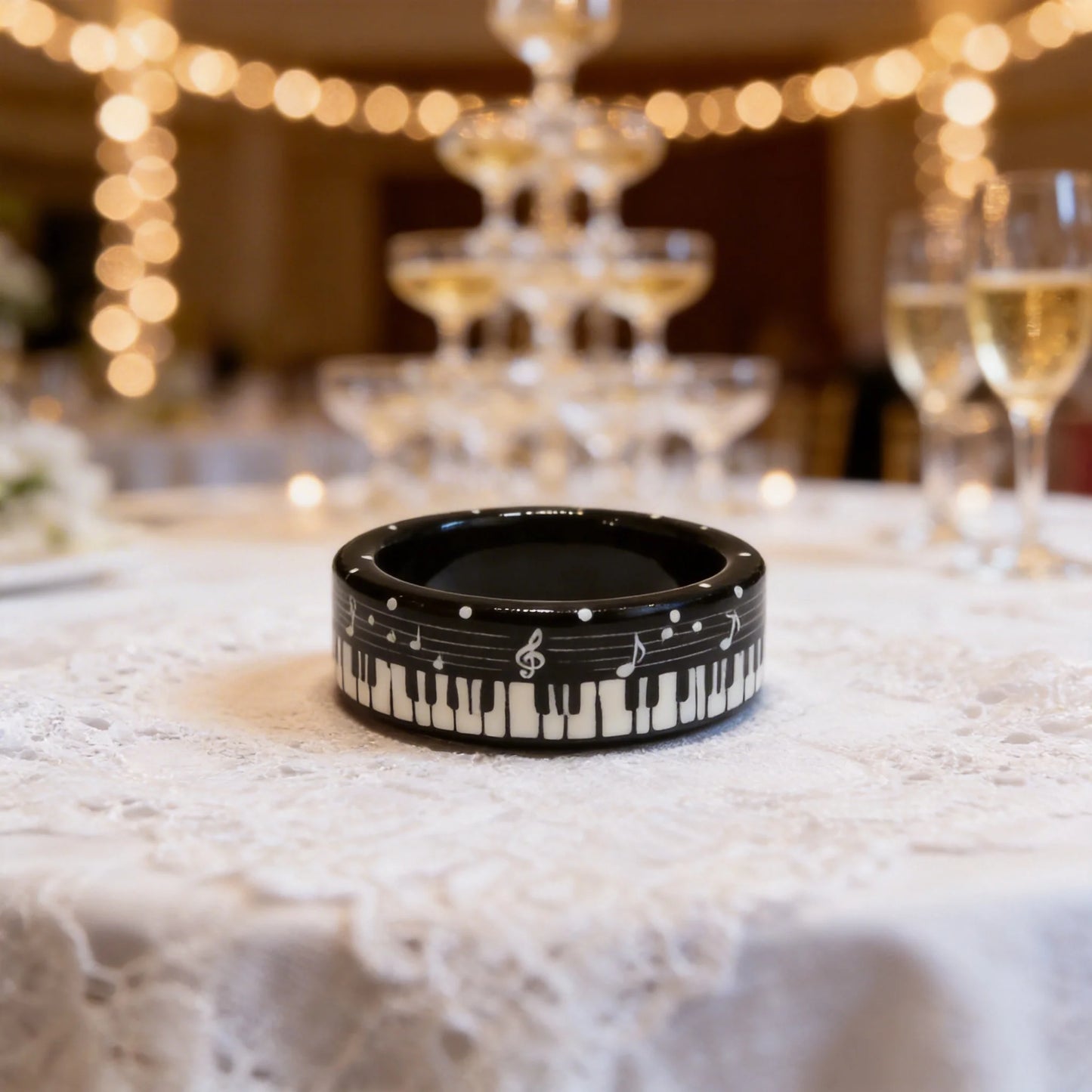 Piano Musical Note Ring