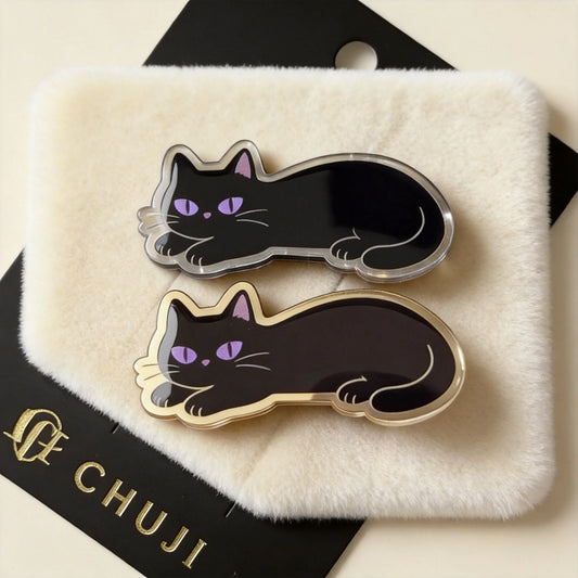 Cute Black Cat Hair Clip