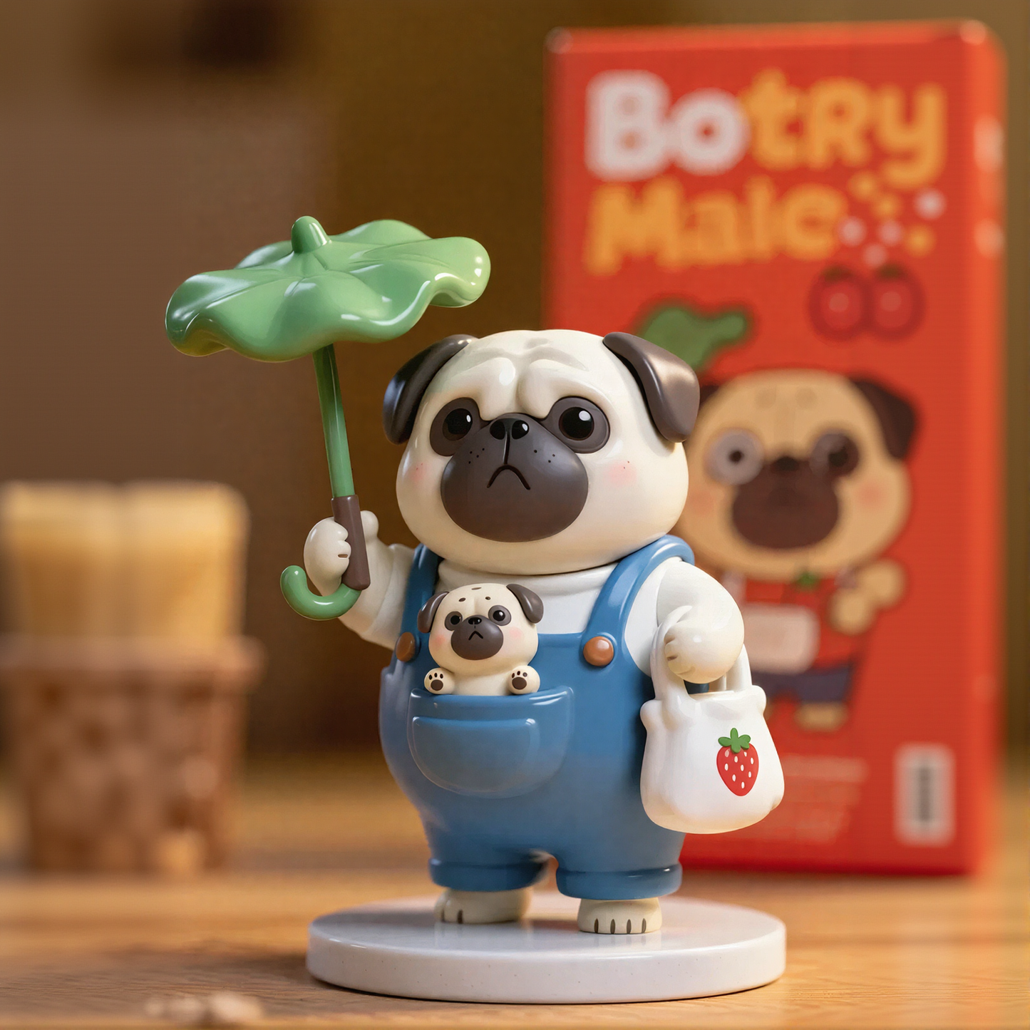 Cute Pet Umbrella Shape Figurines