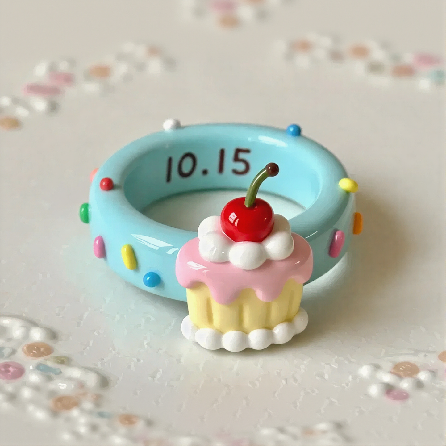 Birthday Dessert Style Rings