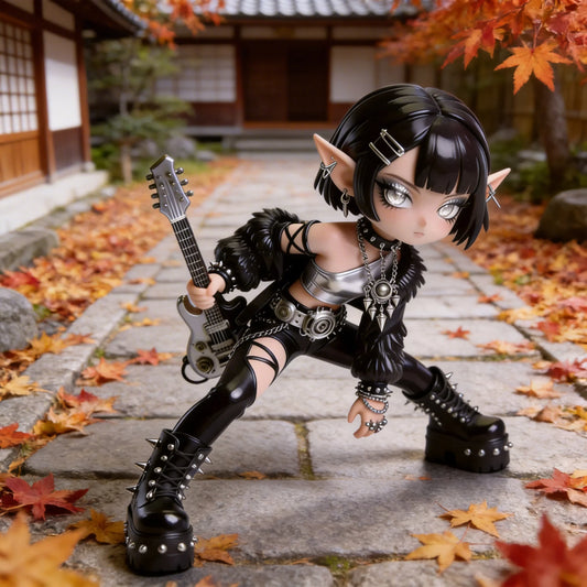 Rock Style Elf Figurine