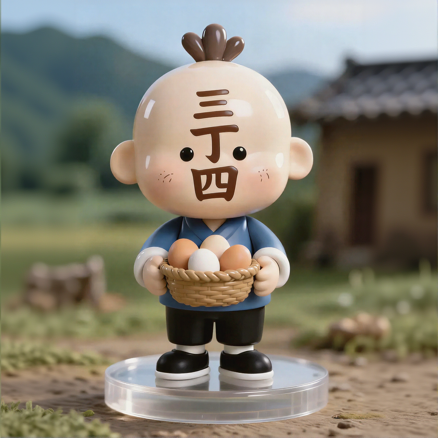 Cute Egg Baby Figurine