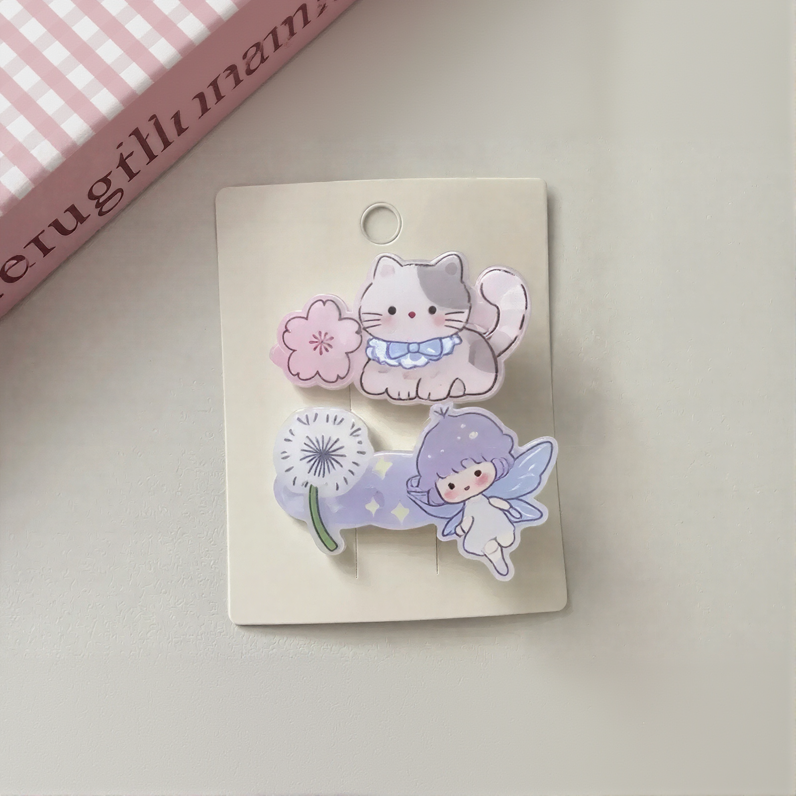萌趣猫咪精灵发夹
