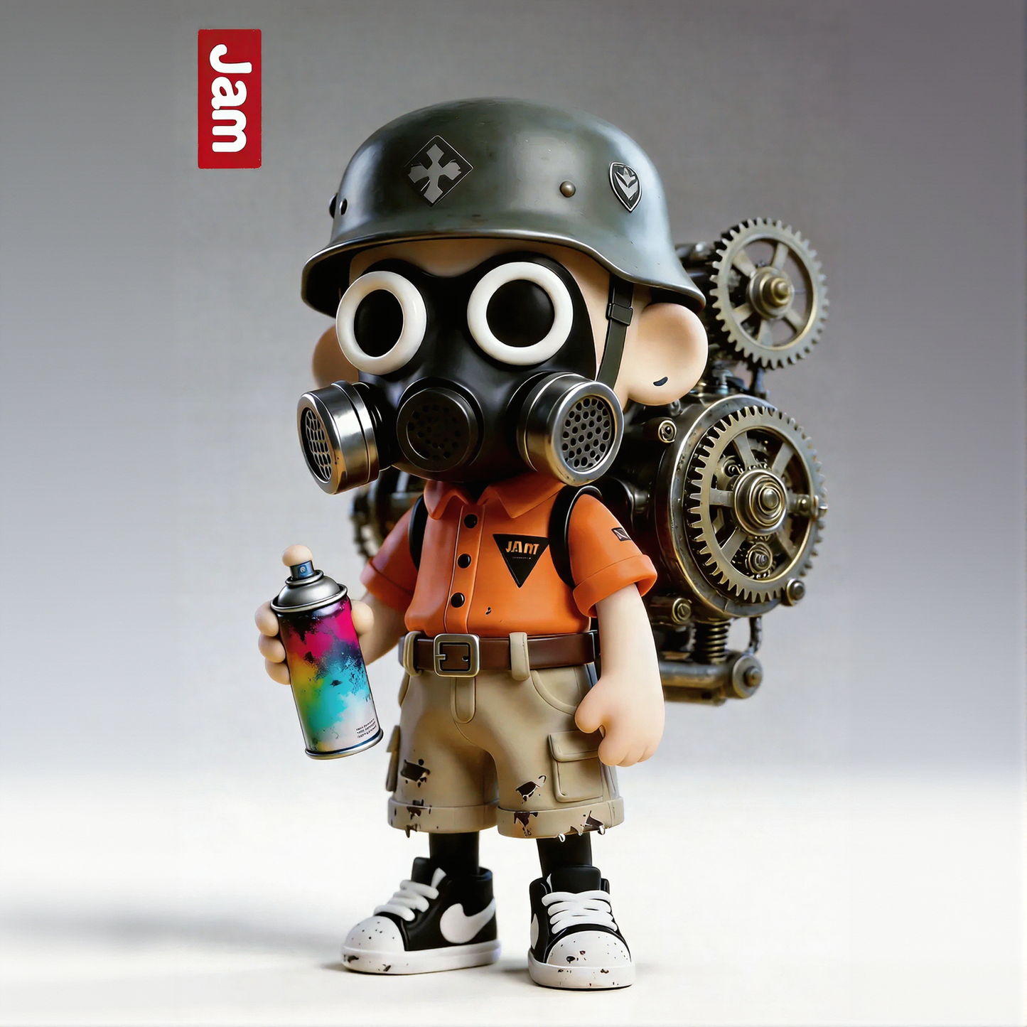 Mechanical Style Trendy Character Figurine