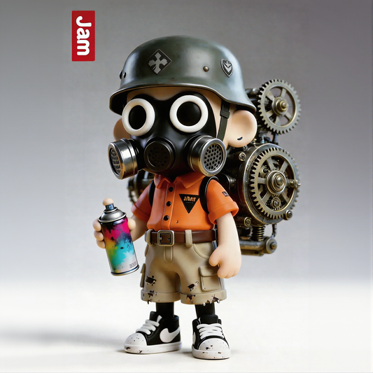 Mechanical Style Trendy Character Figurine