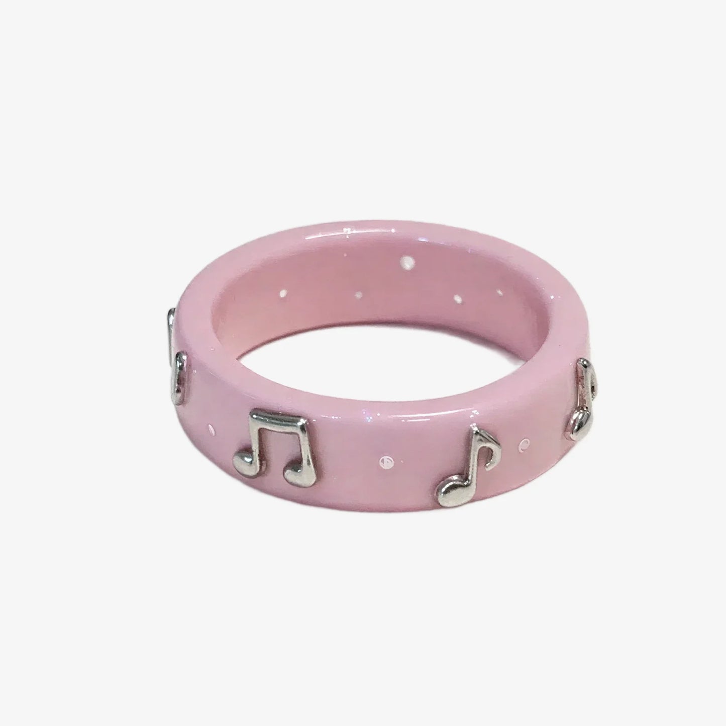 Pink Music Note Style Rings