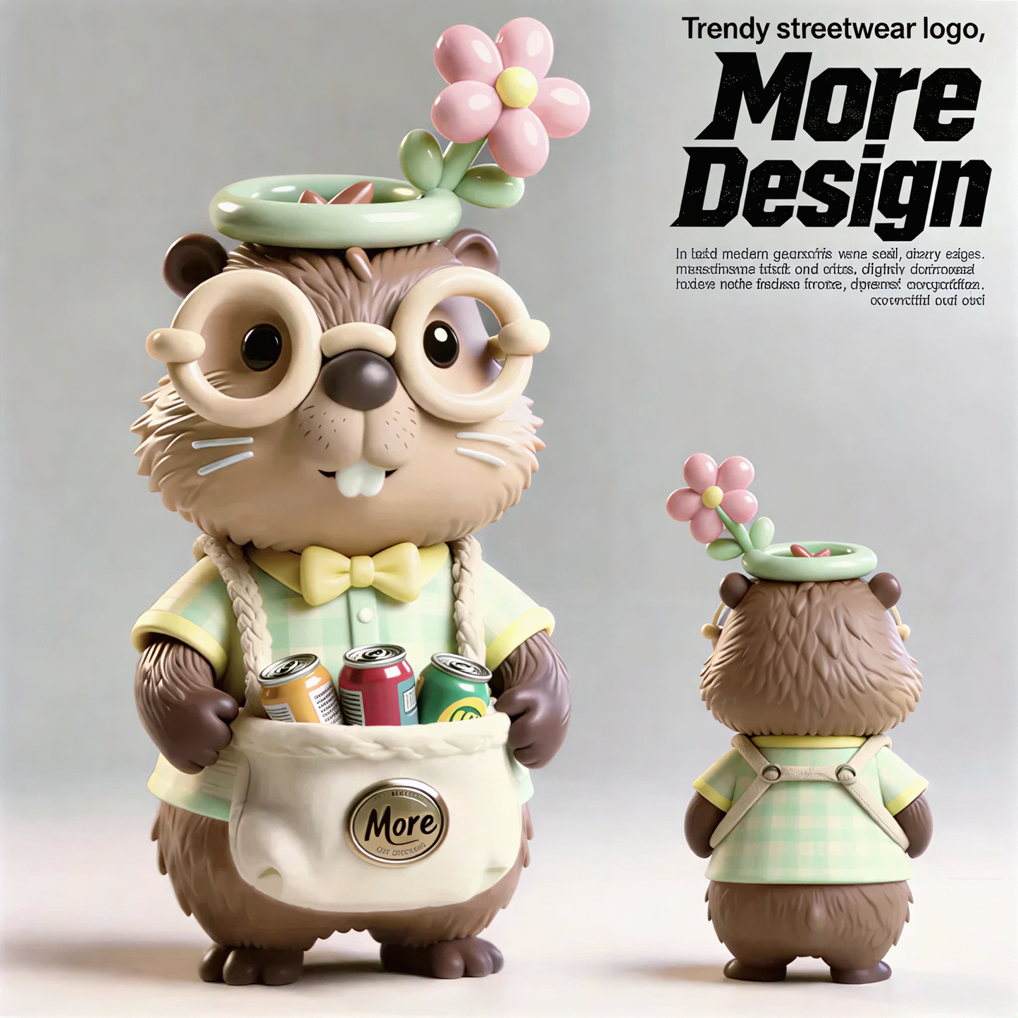 Cute Flower Beast Figurine