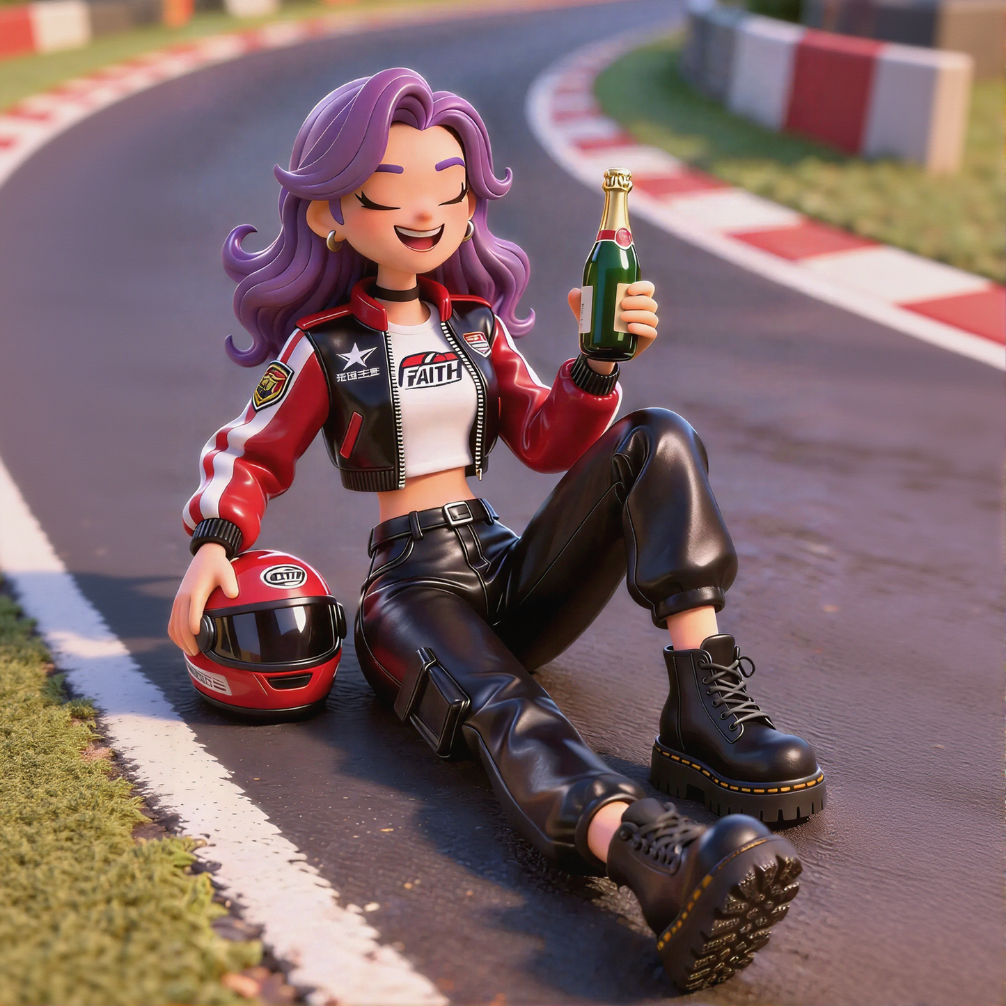 Racing Girl Figurines