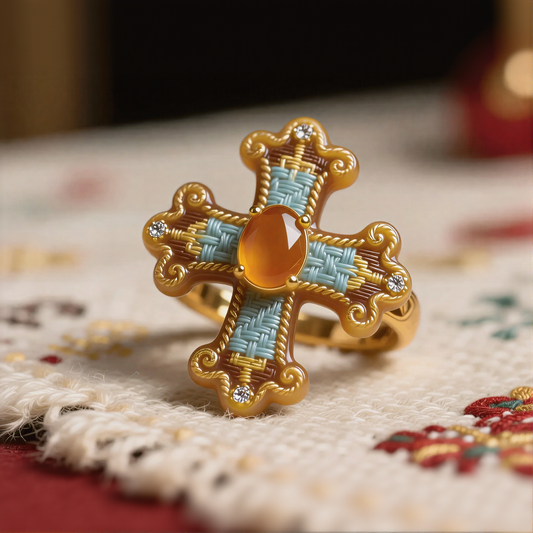 Cross Ornate Rings