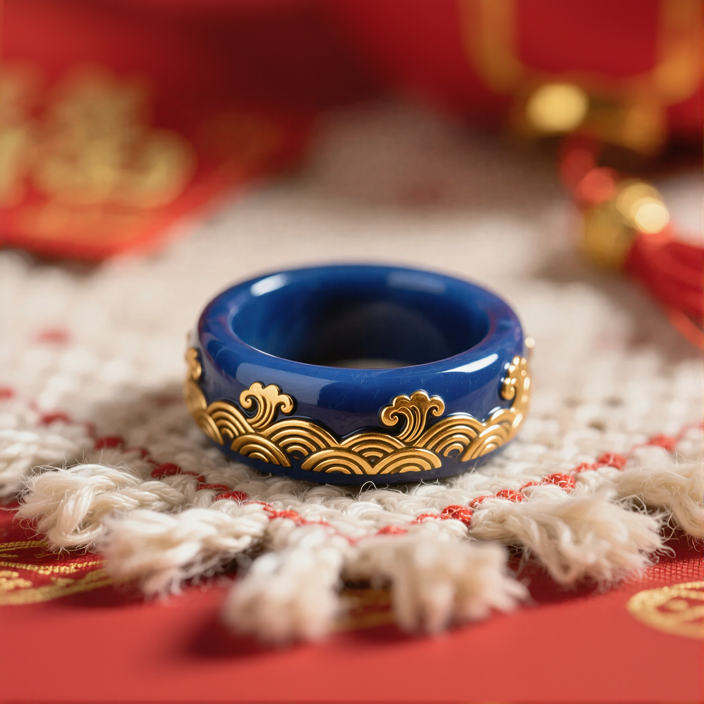 Wave Pattern Ring