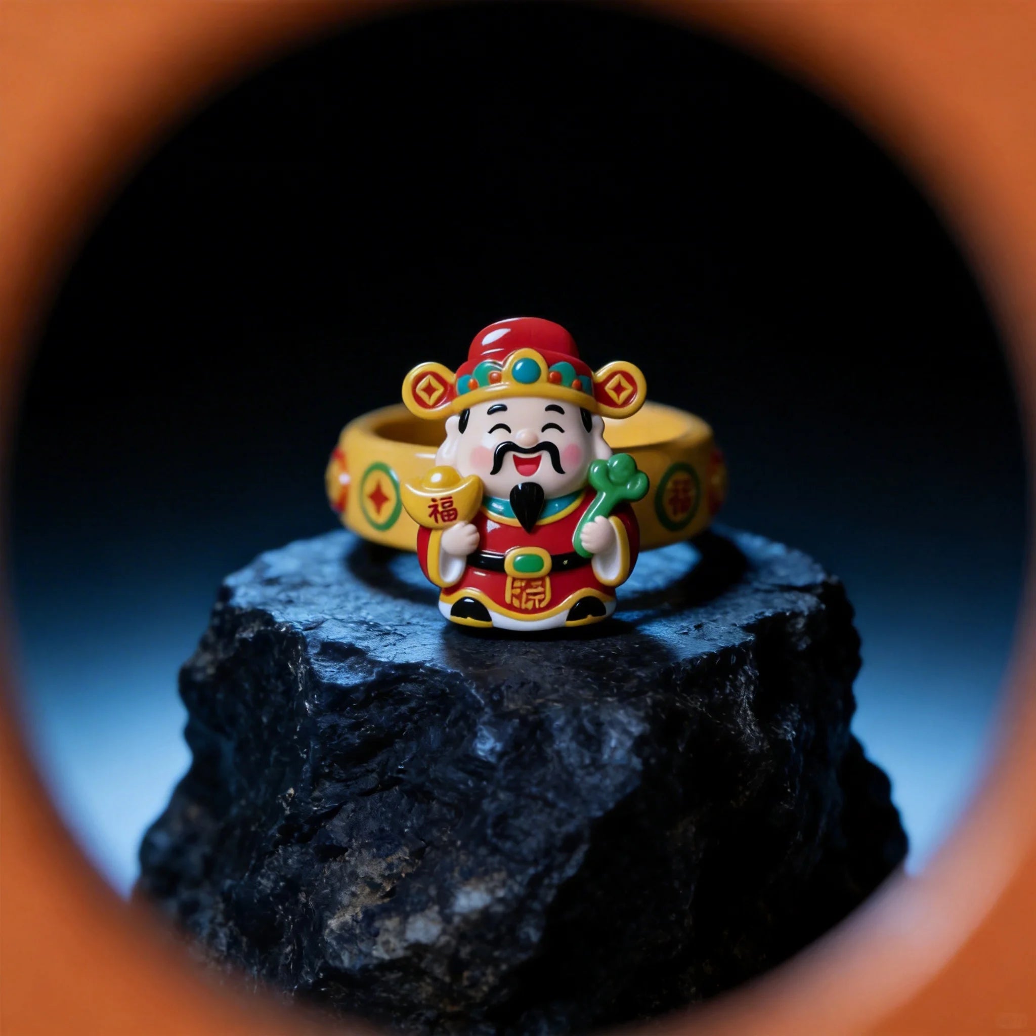 God Of Wealth And Good Fortune Rings