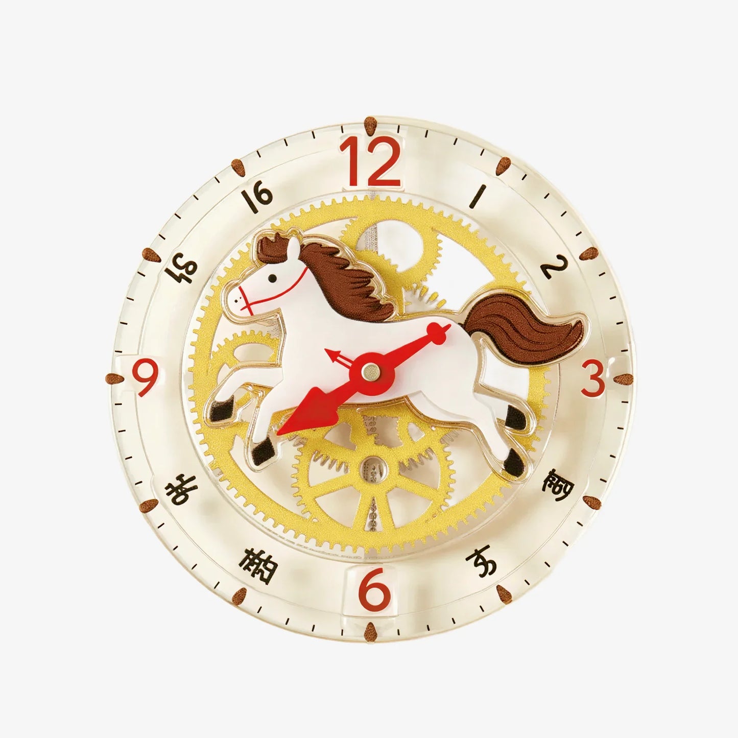 Gear Horse Clock Phone Grip Stand
