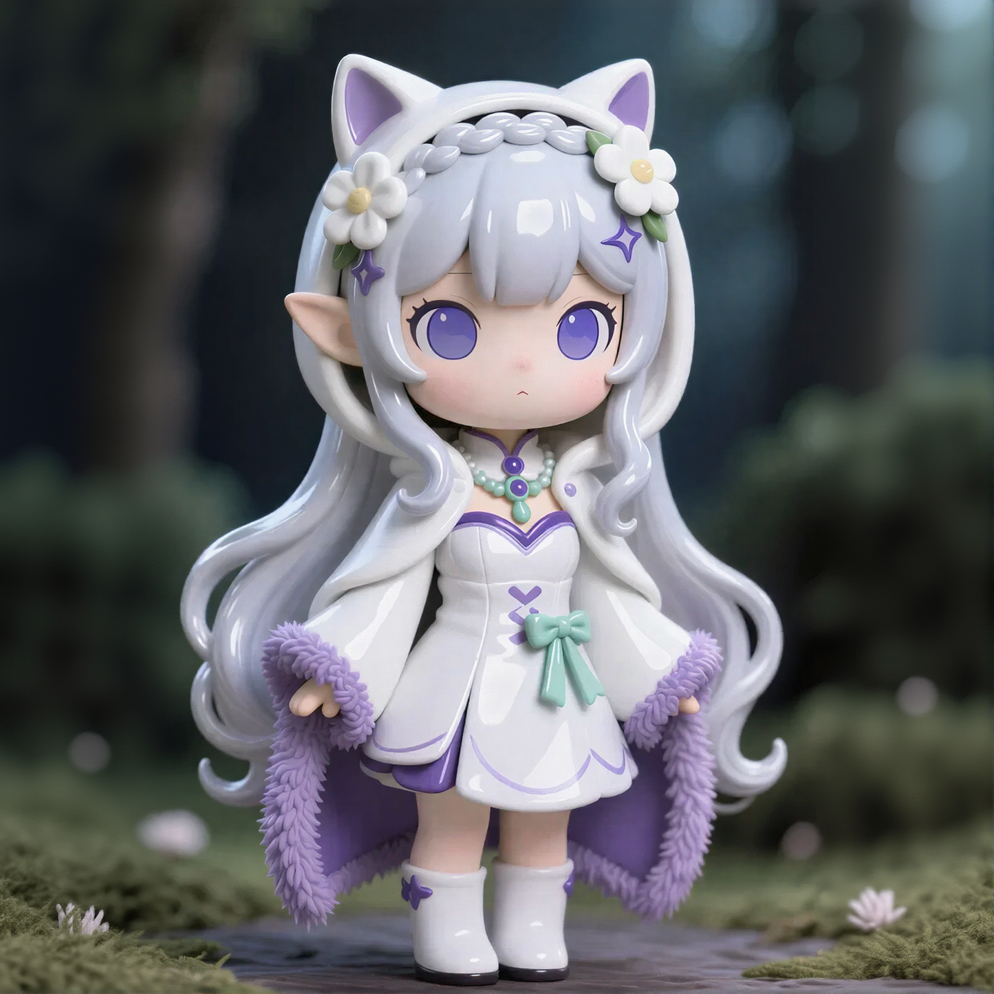 Elf Flower Girl Figurine