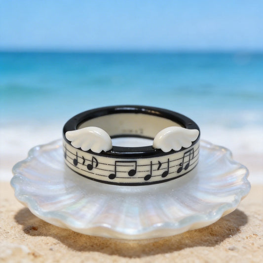 Musical Note Wing Ring