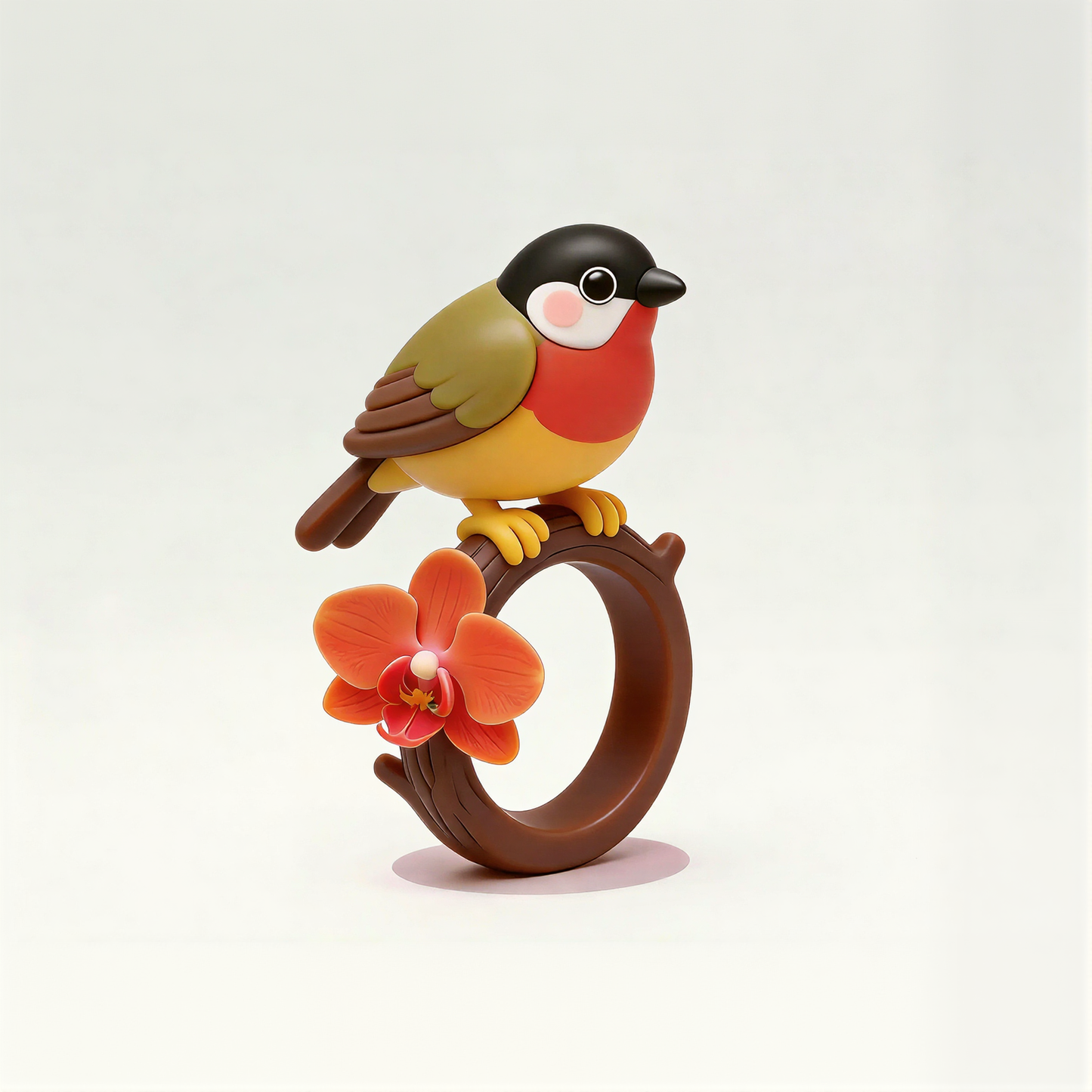Cute Bird And Flower Rings