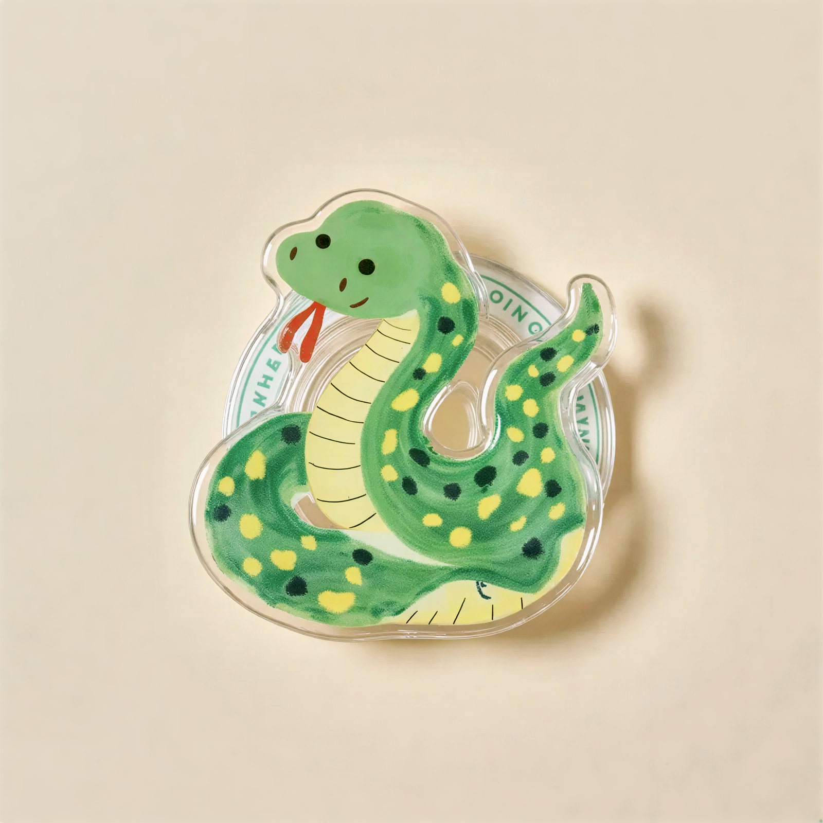 Cute Green Snake Shape Phone Grip Stand