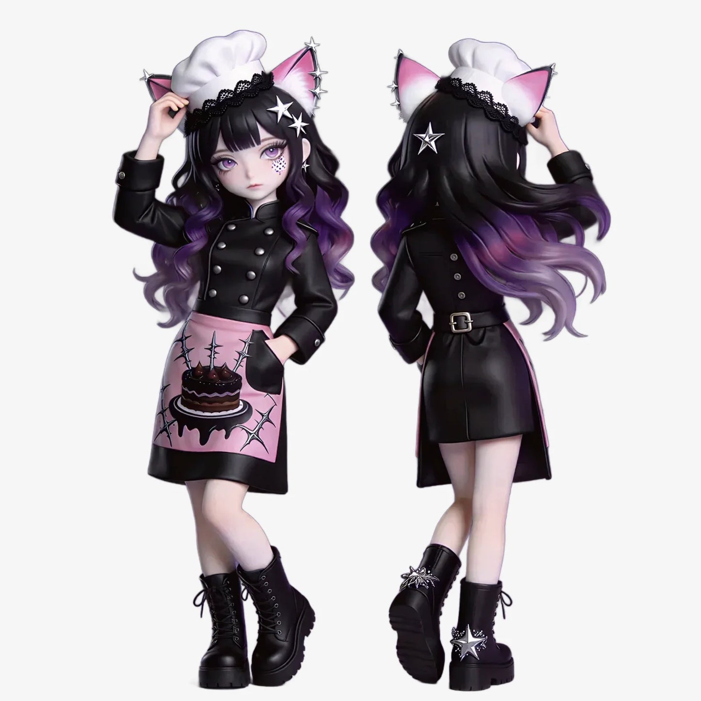 Dark Sweet Cool Chef Figurine