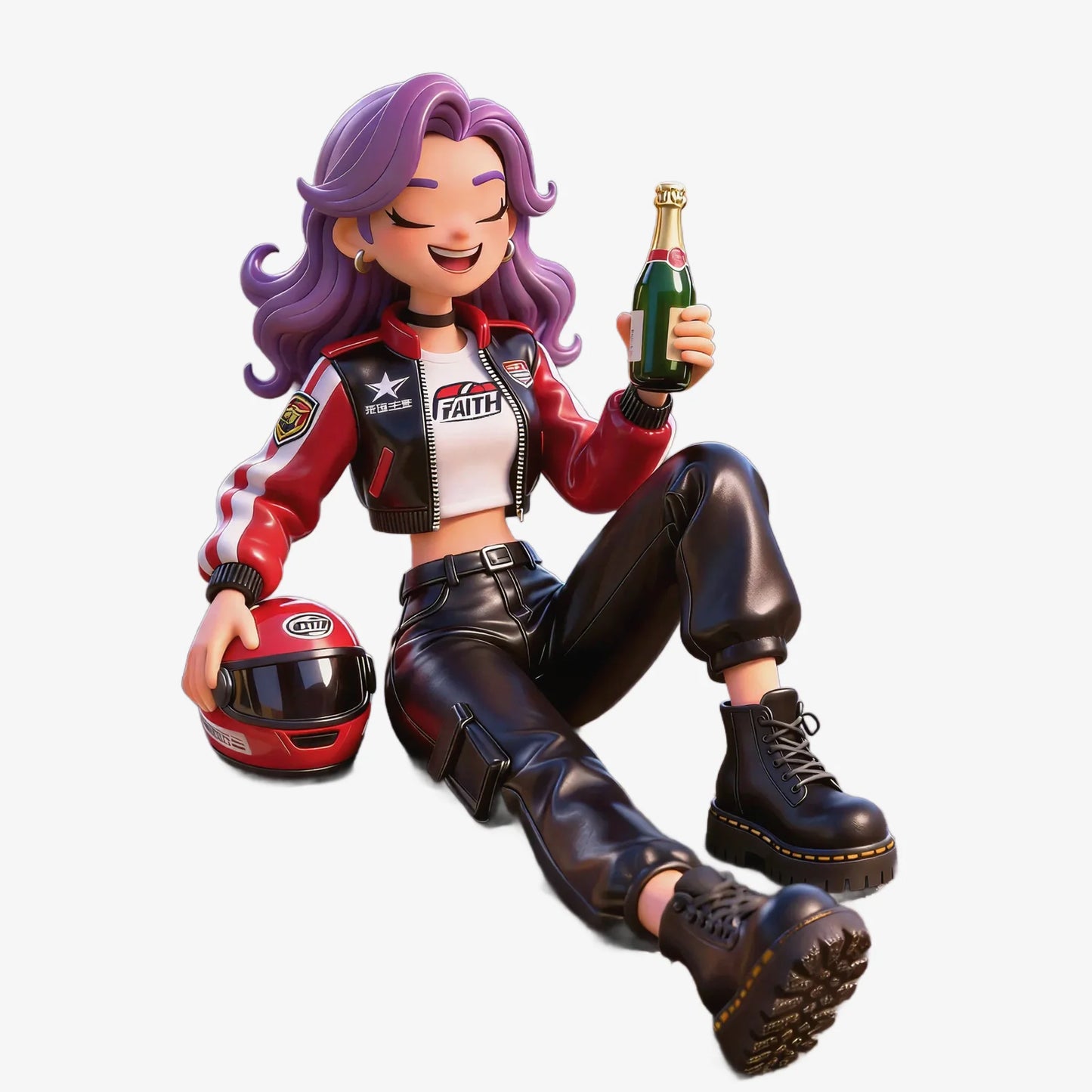 Racing Girl Figurines