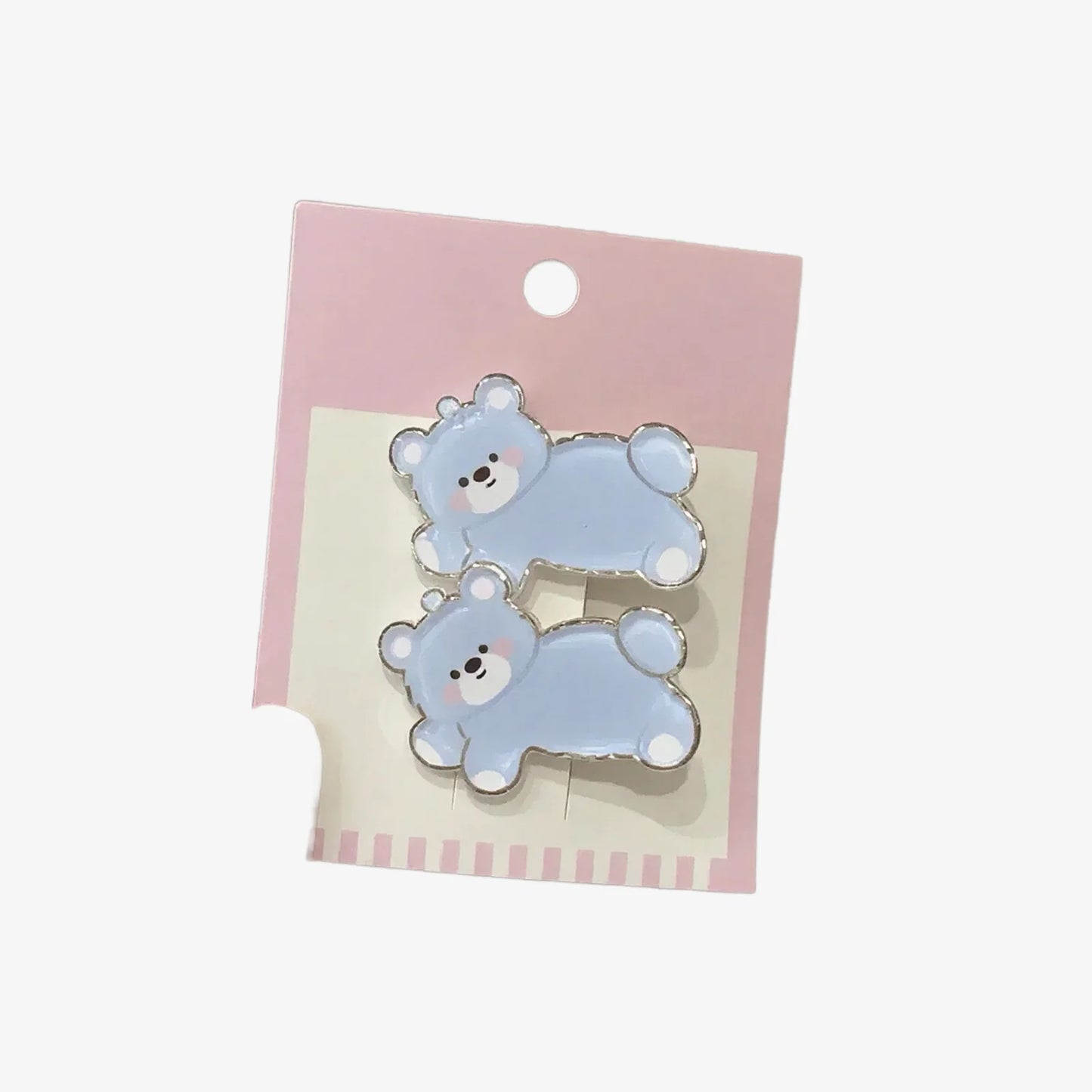 Cute Blue Bear Hair Clip