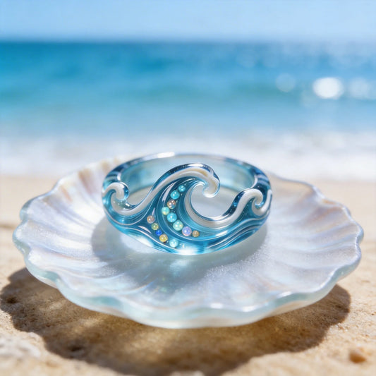 Wave Shaped Rings