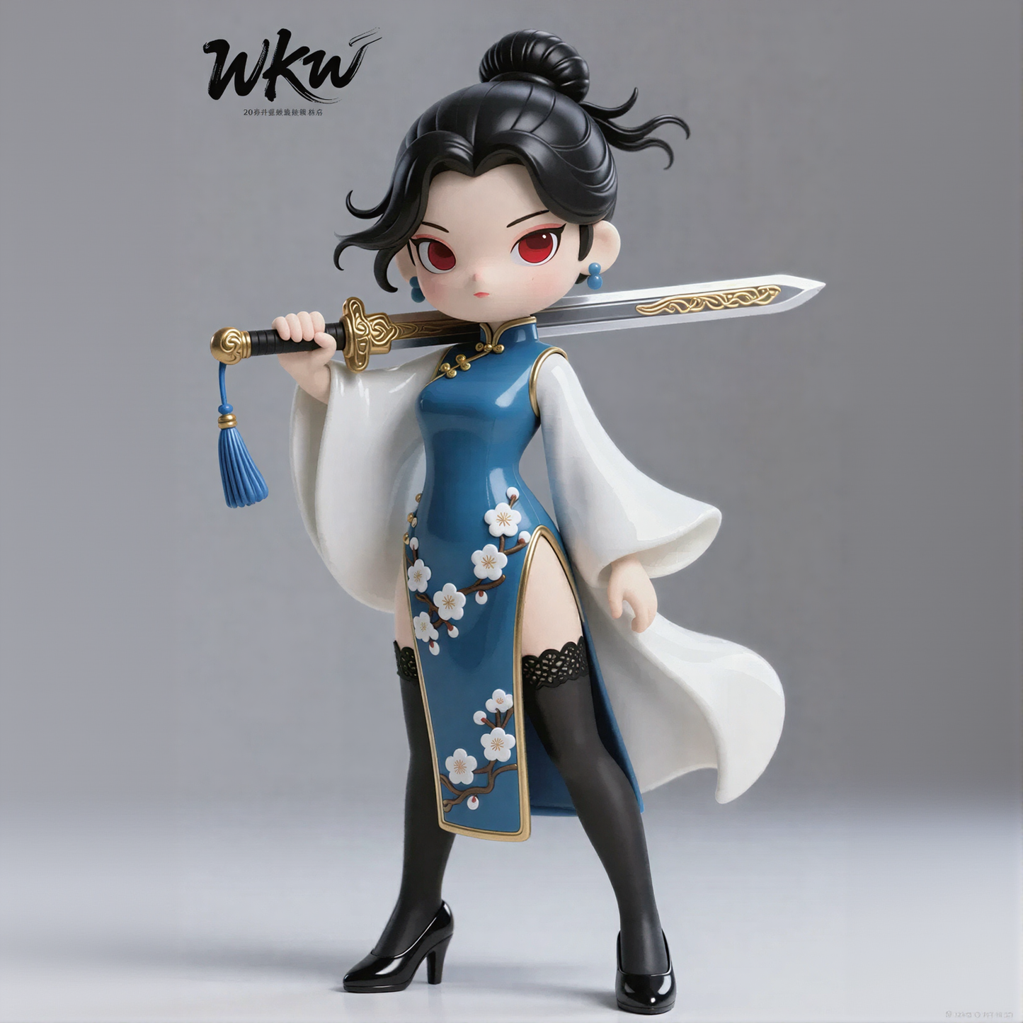 Cheongsam Sword Beauty Figurines