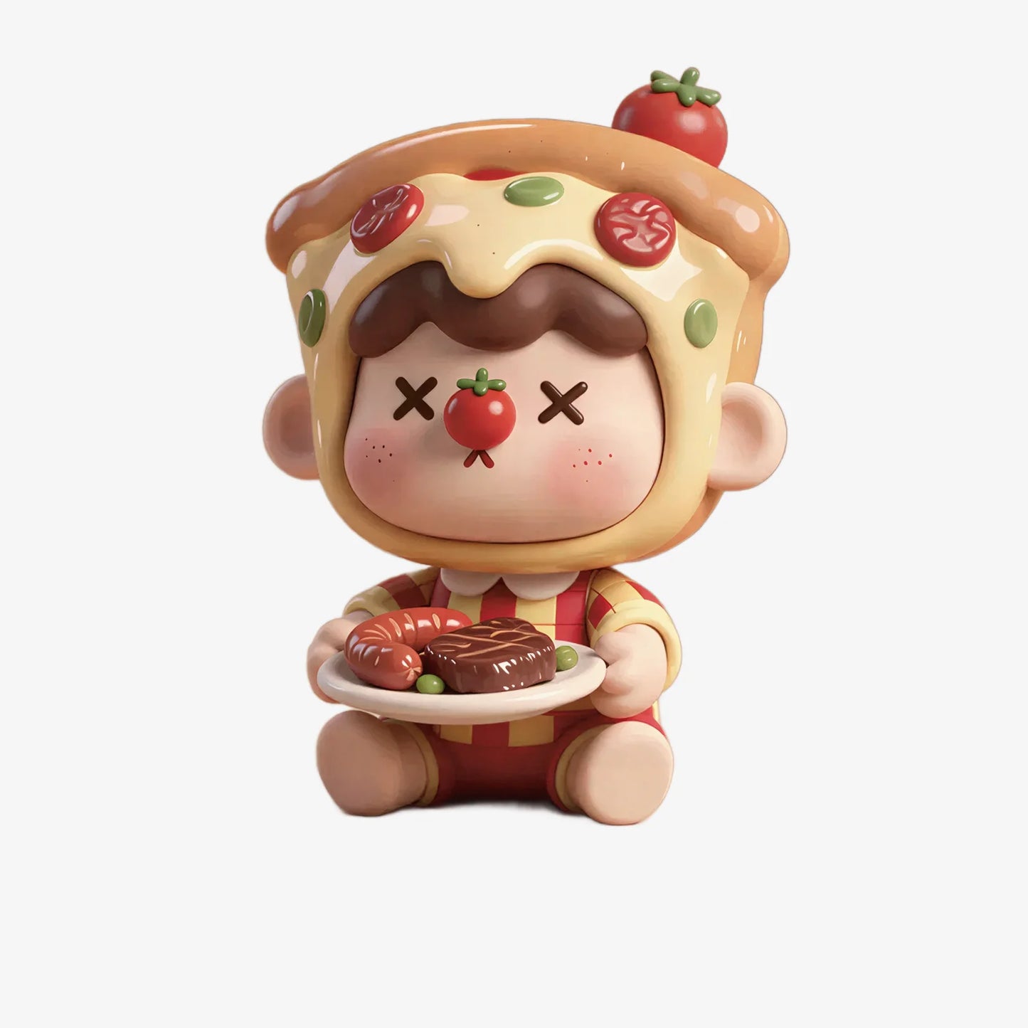 Pizza Shape Cute Figurine