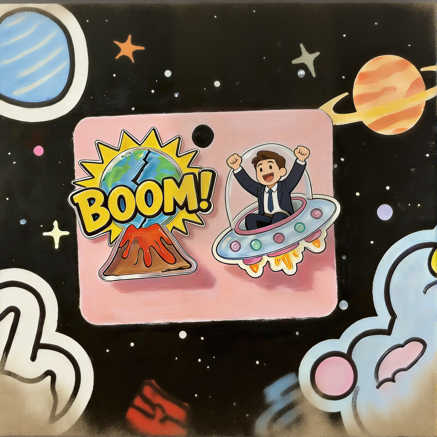 Cosmic Adventure Hair Clip