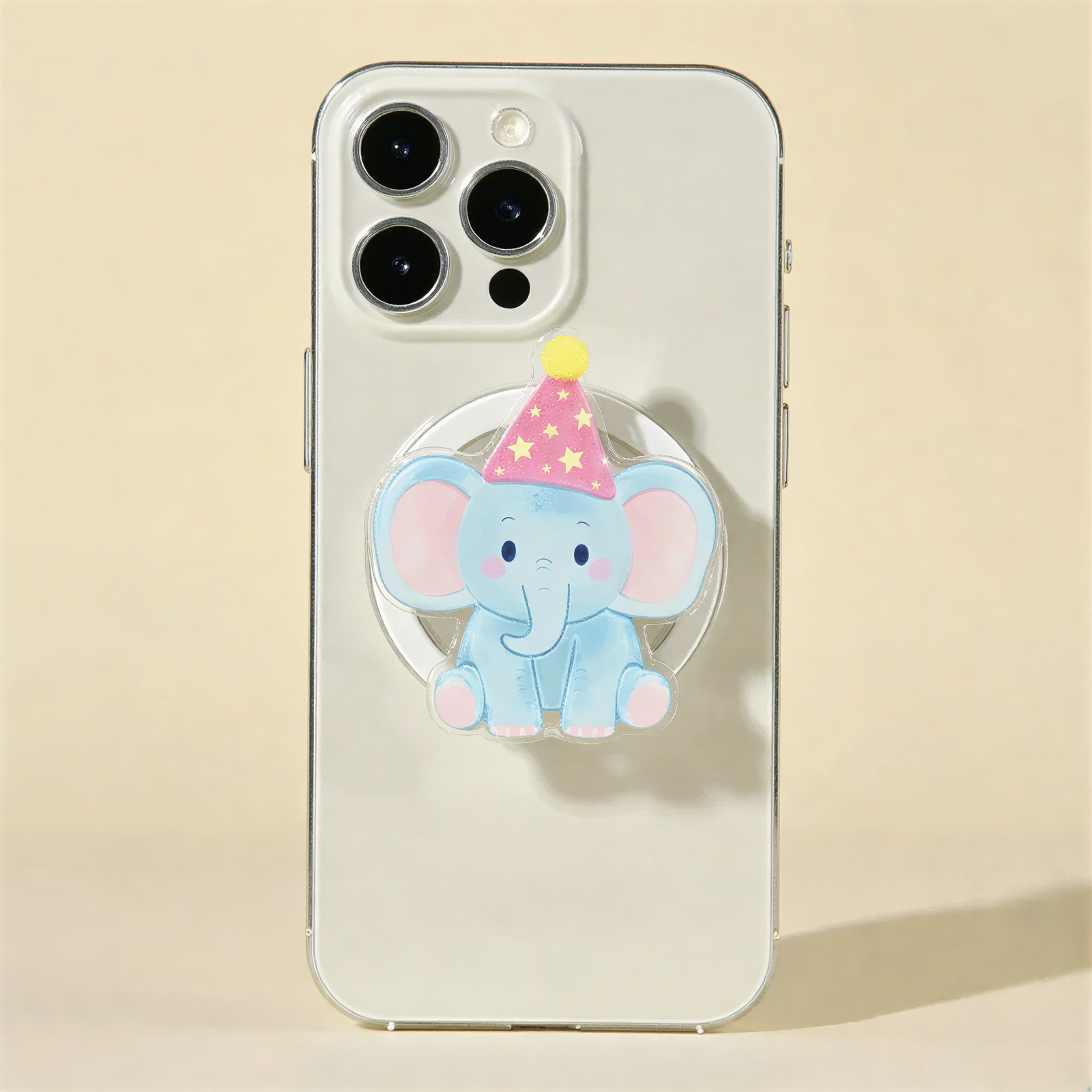 Cute Elephant Decor Phone Grip Stand