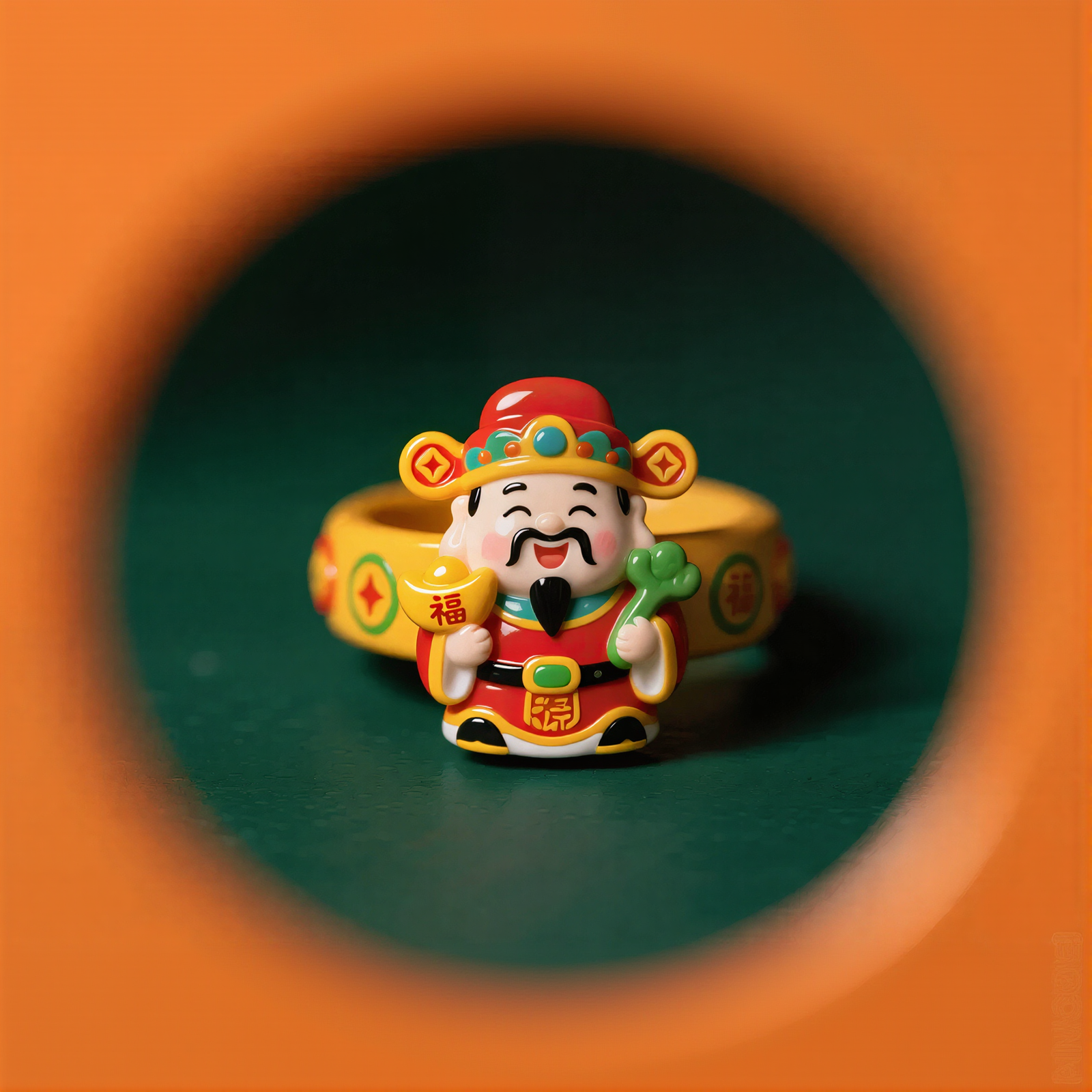 God Of Wealth And Good Fortune Rings