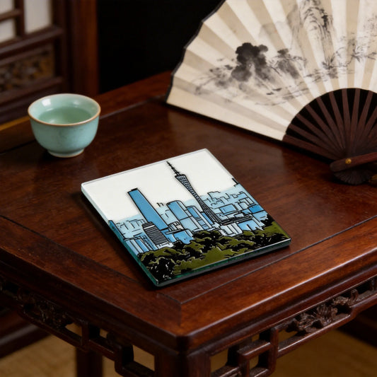 City Skyline Fridge Magnet