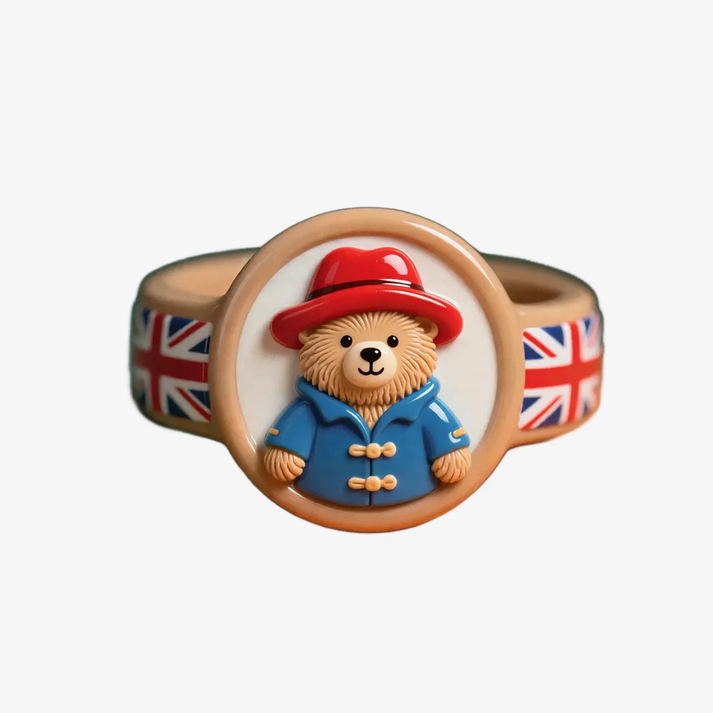 British style teddy bear rings