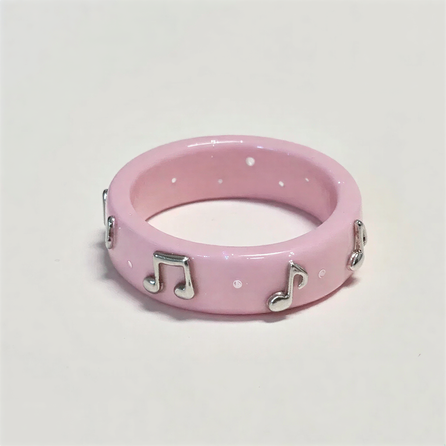 Pink Music Note Style Rings